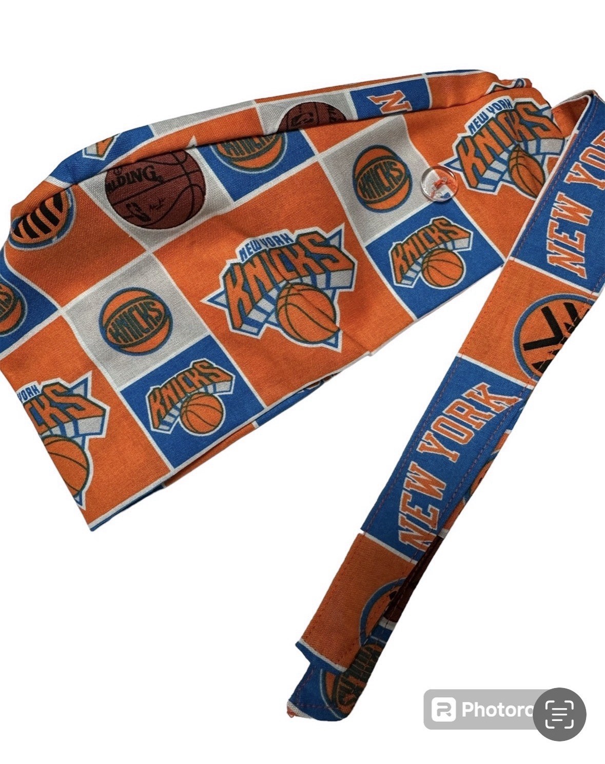 Knicks Logo Scrub Cap, Doo Rag Dr Nurse Veterinarian Cotton Hand Made NWT Gift