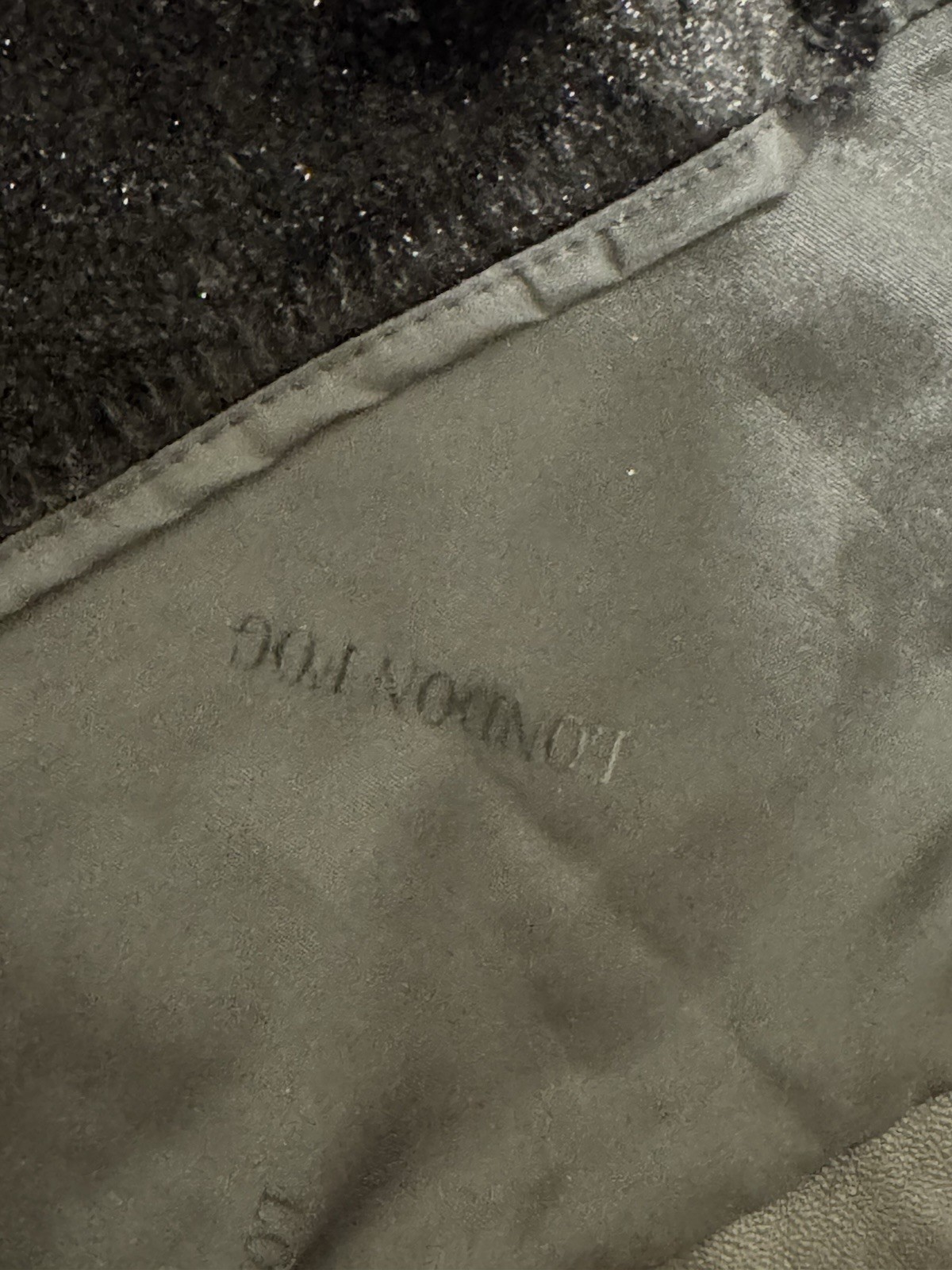 London Fog Women’s well-tailored Black Leather Long Overcoat Lined Size L Y2K