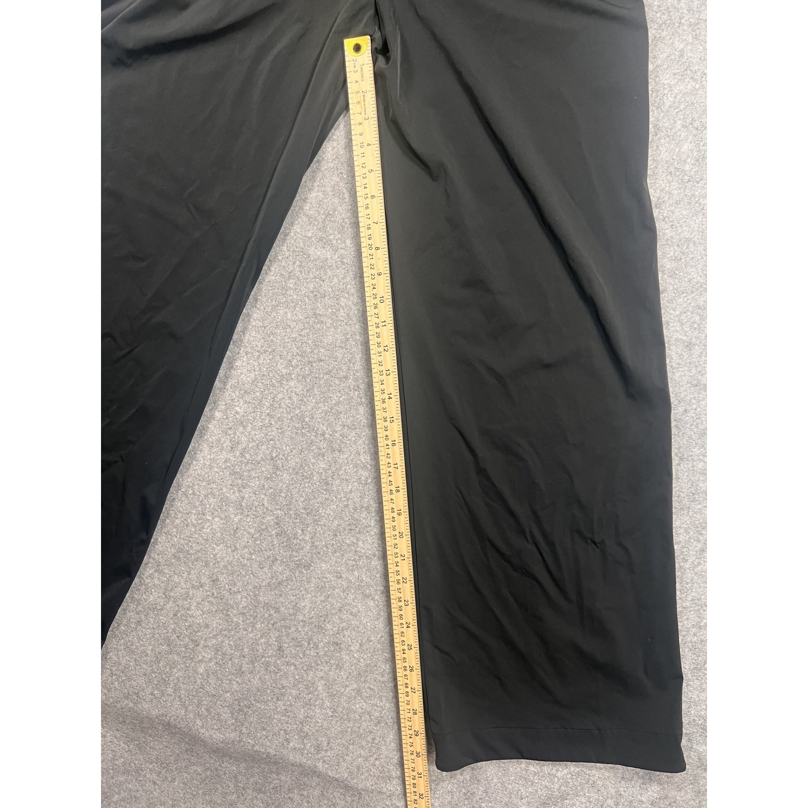 Nike Dri-FIT Wide Leg Pleated Trousers Small Black Nylon Spandex Stretch