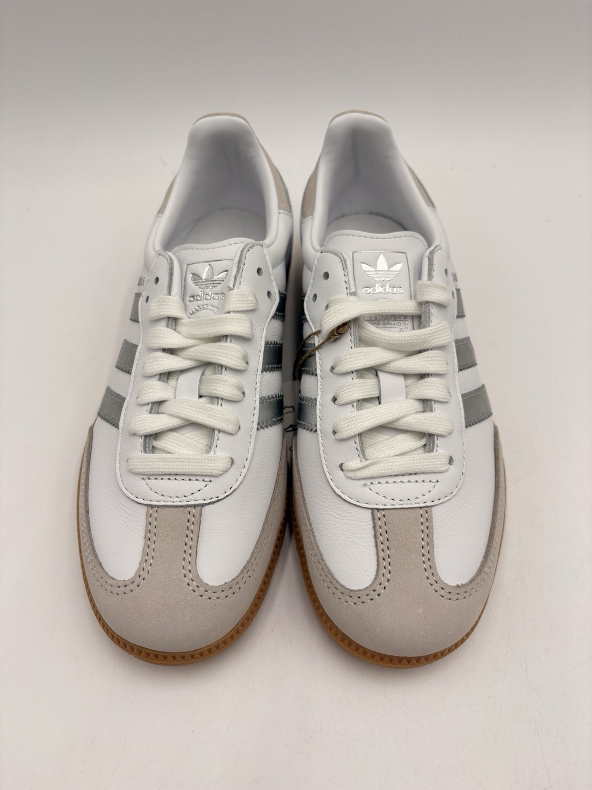 Adidas Women’s Samba OG Multiple Sizes White Silver Metallic Grey |JI2725|