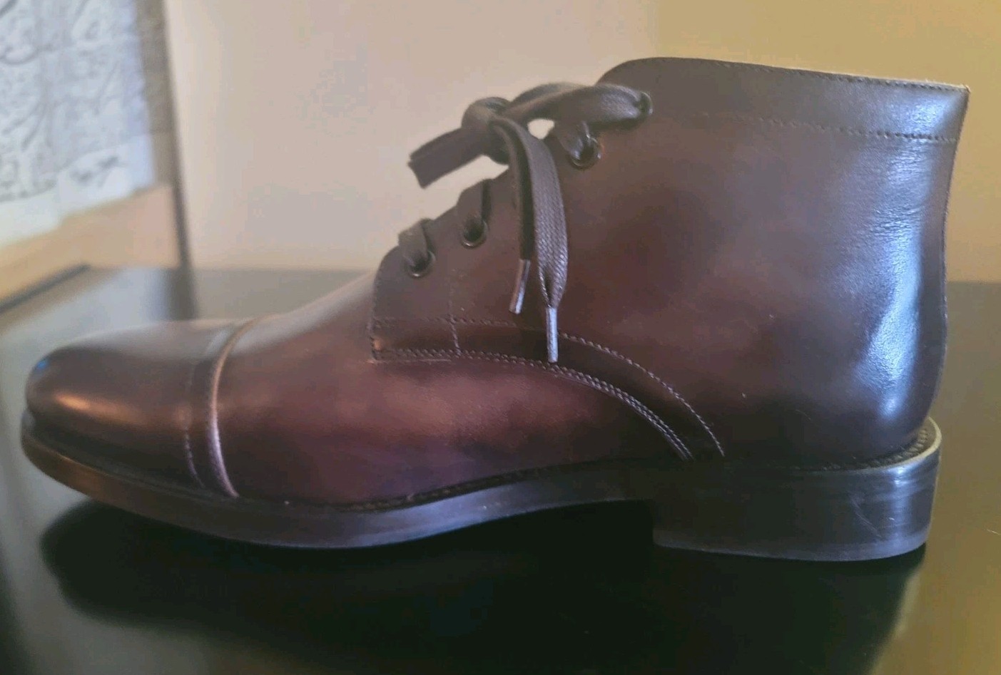 Thursday Boot CADET Men’s Size 8.5 Rich Mahogany Brown Leather Cap Toe Boot NEW