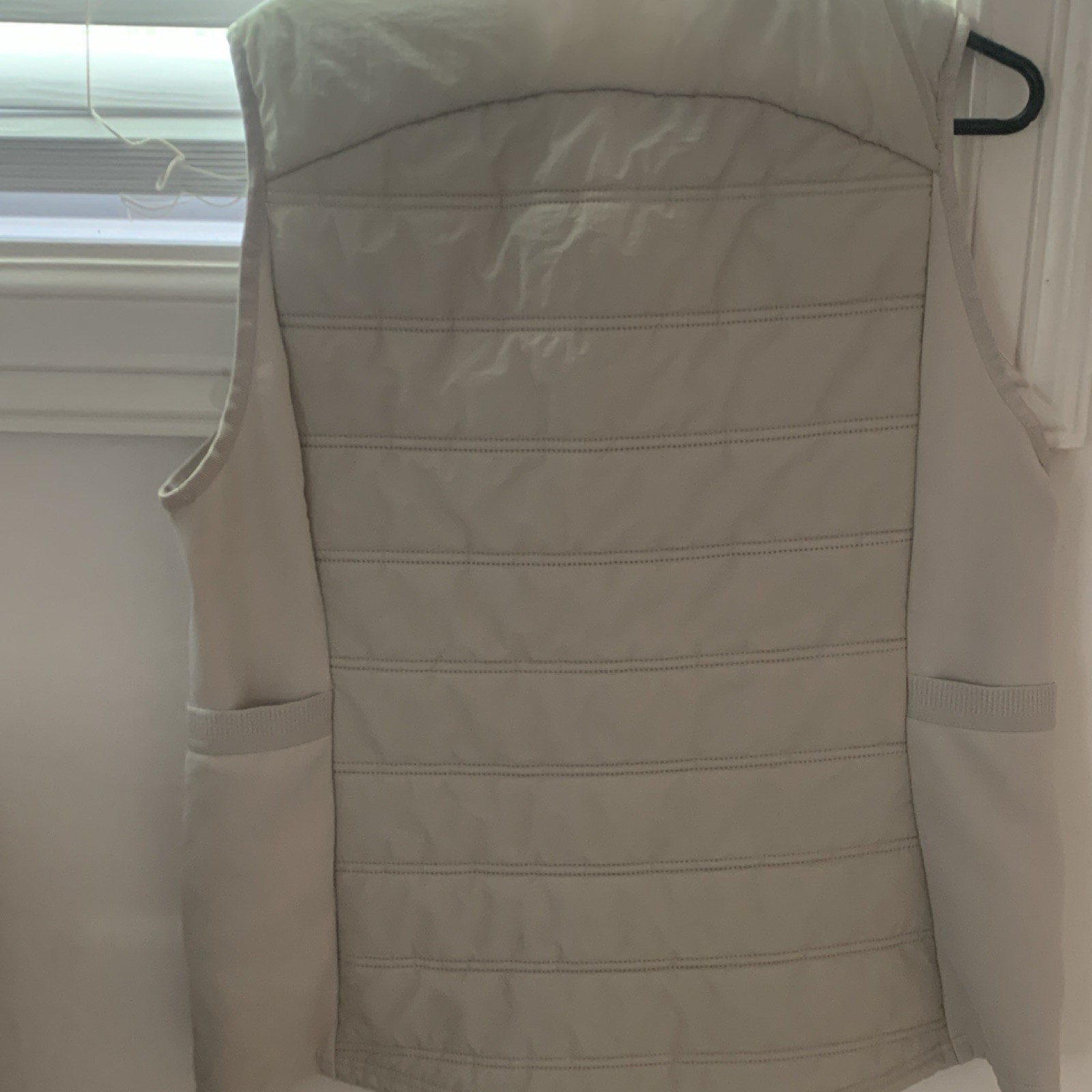 Avia Girls Quilted Puffer Vest Full Zip Pockets Beige XL/XG (16-18) W2084