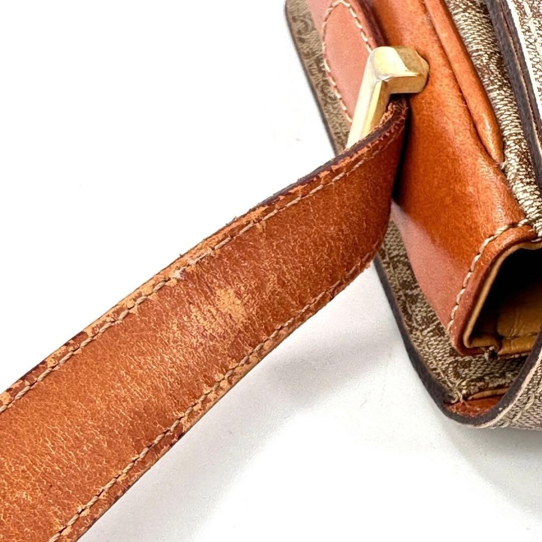 CELINE Shoulder Bag Macadam Horse carriage hardware Authentic From Japan