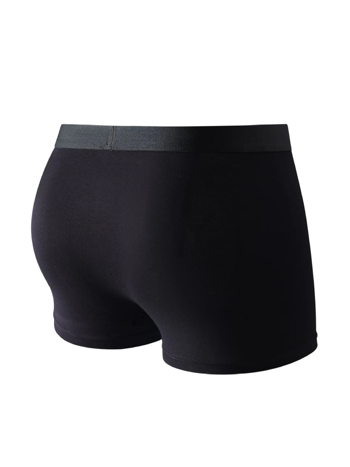 6pcs Men’s Bamboo Fiber Boxer Shorts Soft Breathable Underwear Solid Color Trunk