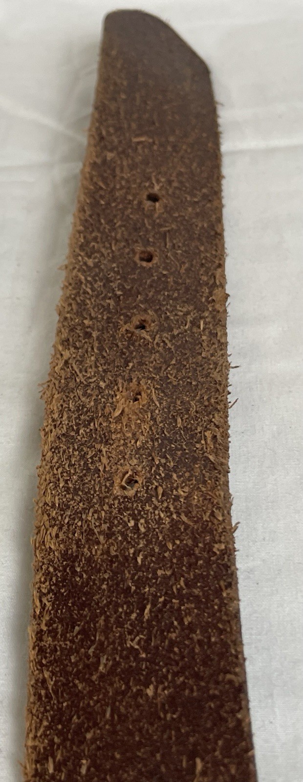 90s Gap Genuine Leather Belt Womens Sz M/34 Brown Brass Oval Buckle