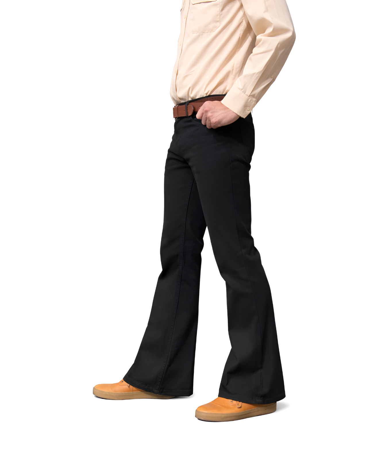 Men’s Bell Bottoms Flared Jeans- Retro Denim Flares – Classic 60s 70s Hippie