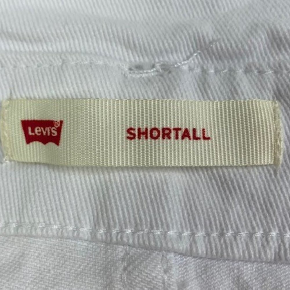NWT Girl’s Levi’s White Relaxed Fit Stretch Shortalls, size 10 Reg