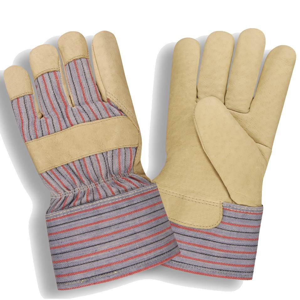 Pigskin Leather Palm Warm Winter Insulated Lined Cold Weather WORK GLOVES LARGE