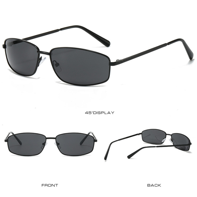 Men Women Metal Small Frame Oval Sunglasses Retro Outdoors Shade Glasses UV400