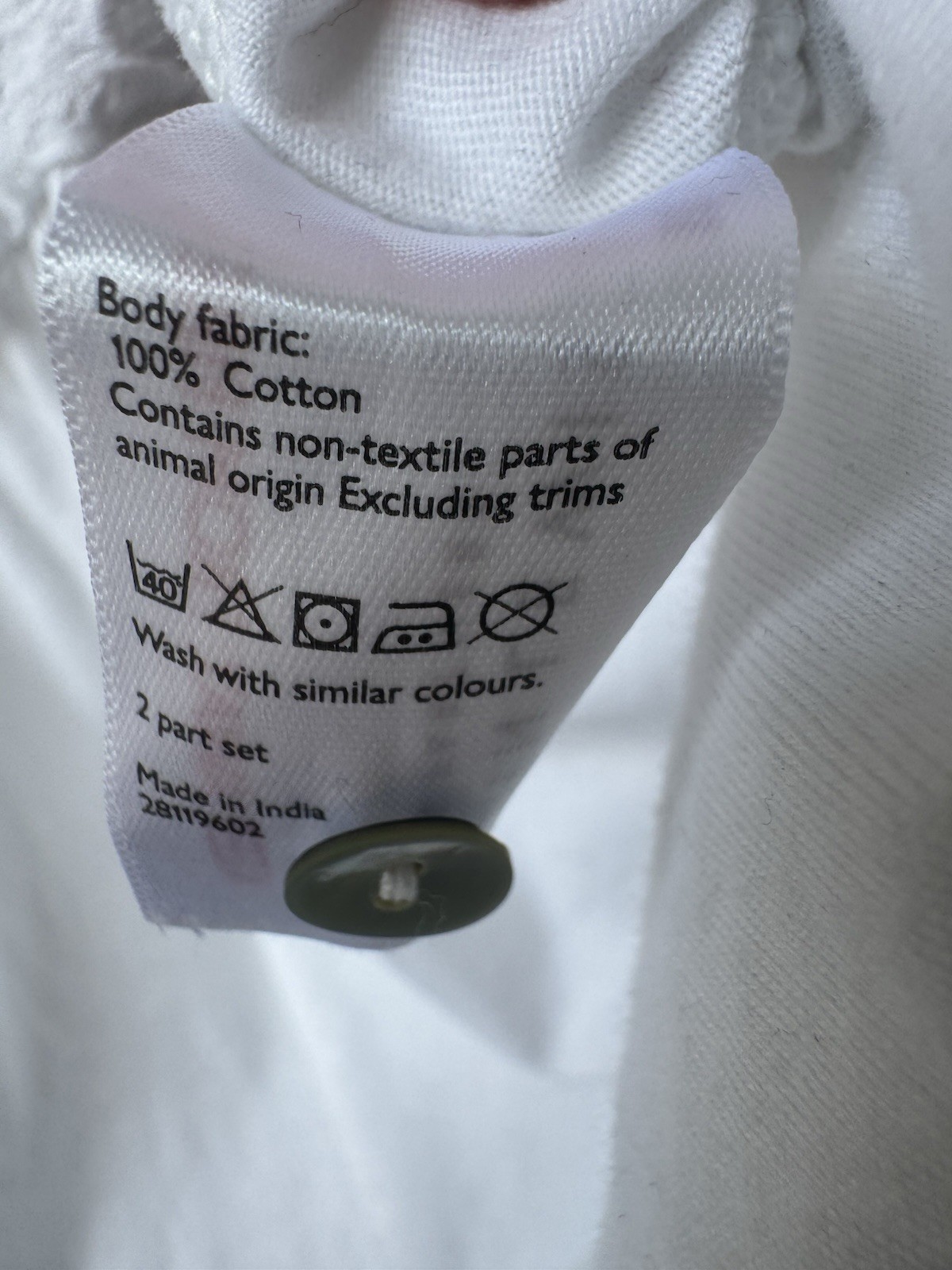 John Lewis White 100% Cotton Broderie Lace Trim Sleeveless Vest Top UK 10