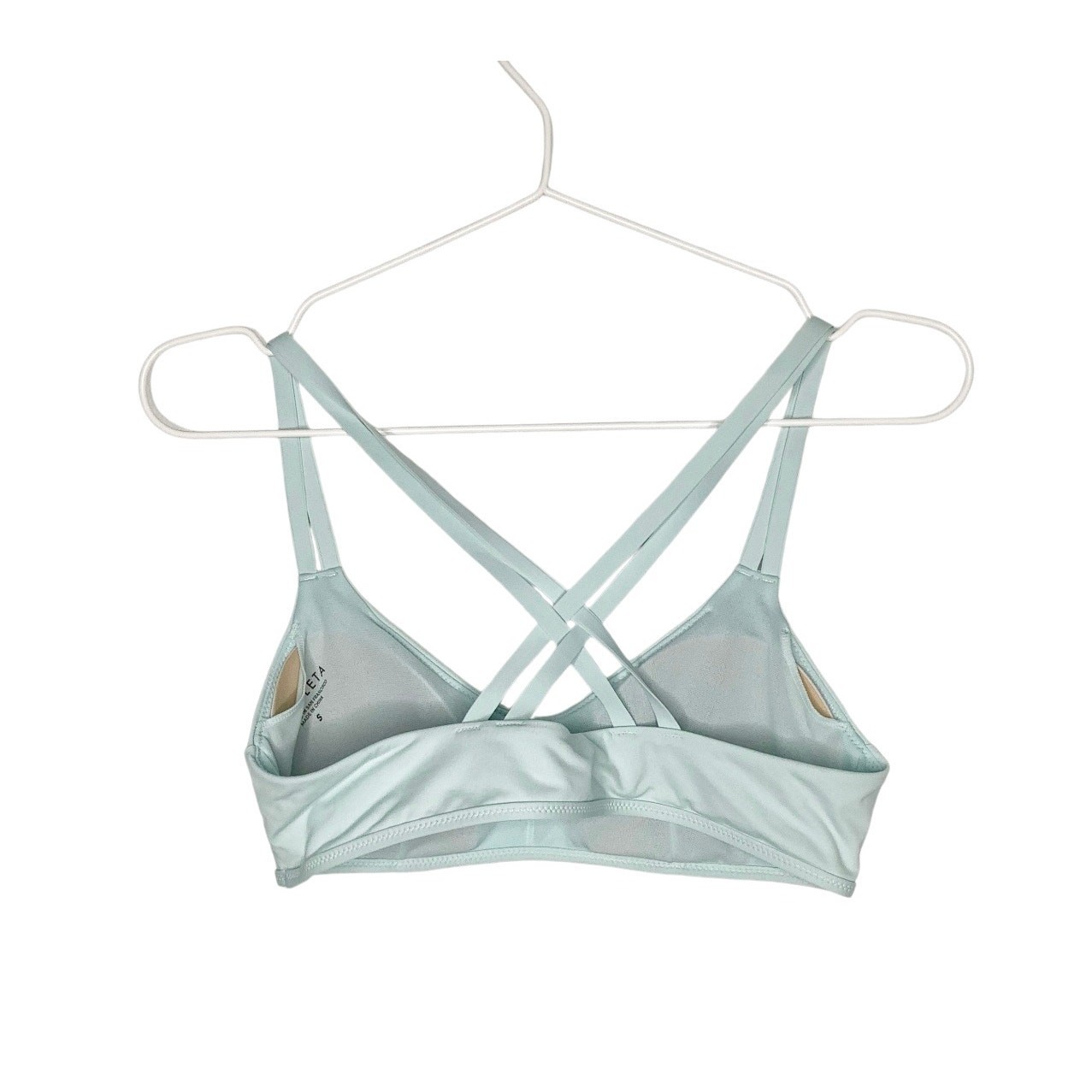 Athleta South Swell Tranquil Blue Bikini Strappy Top Small