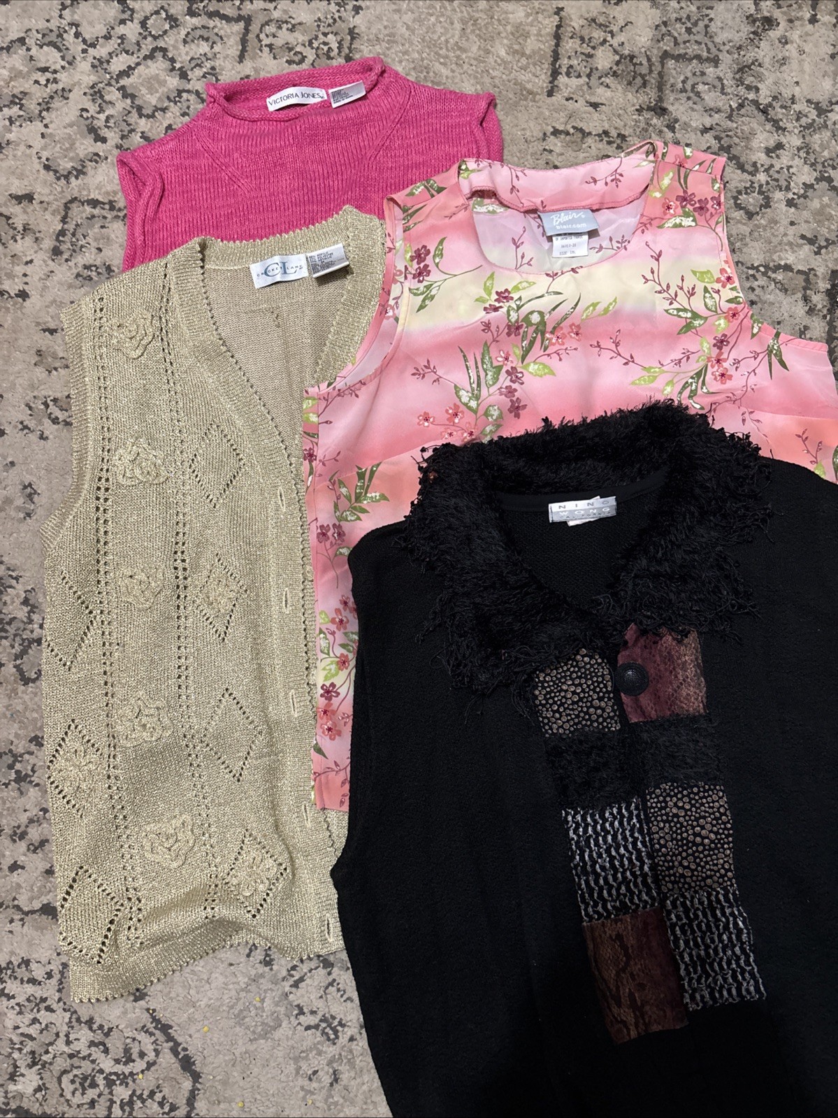 Lot Of 4 Women’s Tops Size Medium Sleeveless Multiple Manufacturers