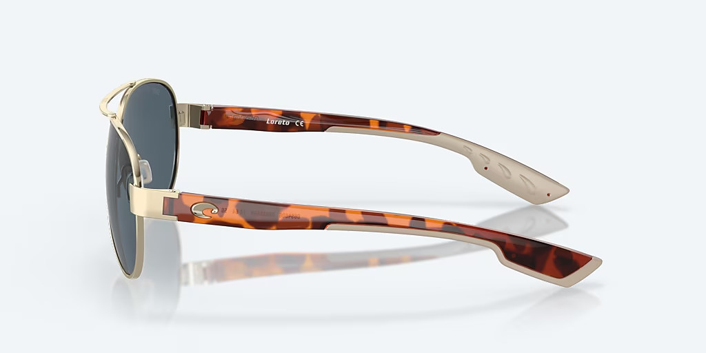 Costa Del Mar Sunglasses Loreto Rose Gold / Gray POLARIZED Plastic 580P Lens