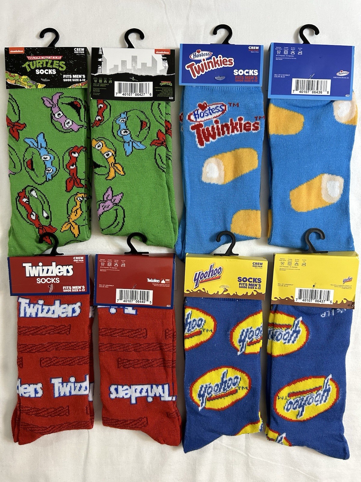 Original Odd Sox Crazy Funny Novelty Crew Socks Adult Men’s Women’s Size 6-12