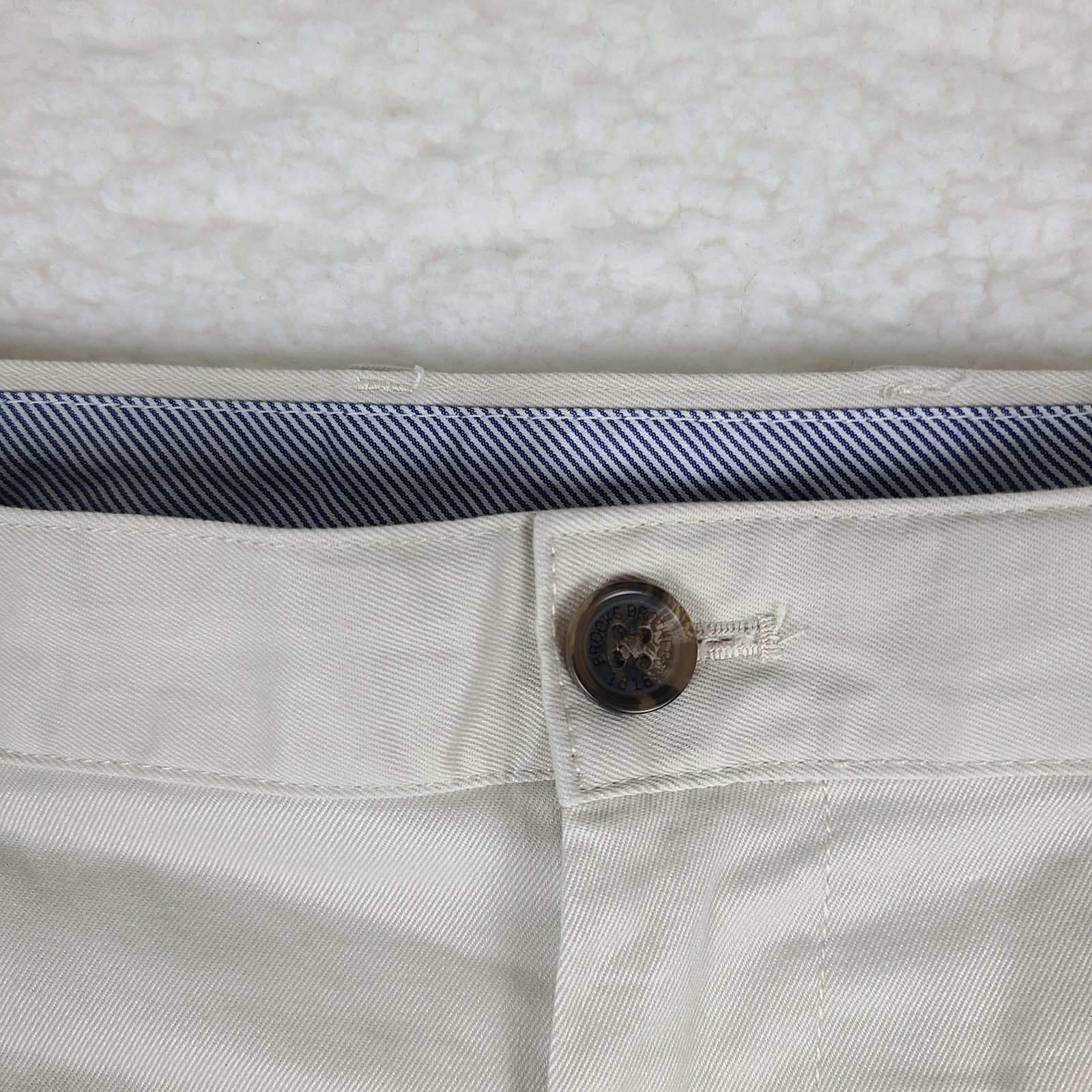 Brooks Brothers Pants Mens 36×30 Beige Straight Leg Cotton Clark Chino Khakis