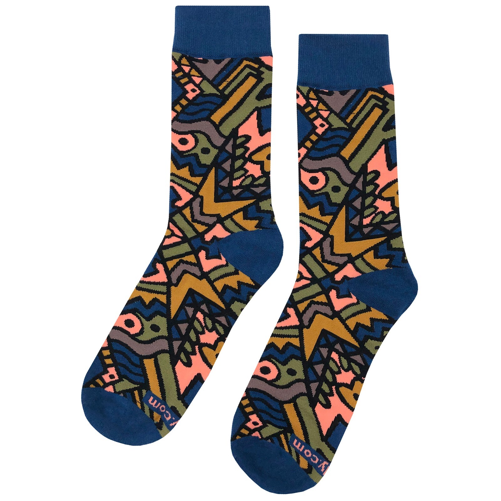 NWT Abstract Pattern #2 Dress Socks 4 Pack Novelty Men 8-12 Crazy Fun Sockfly
