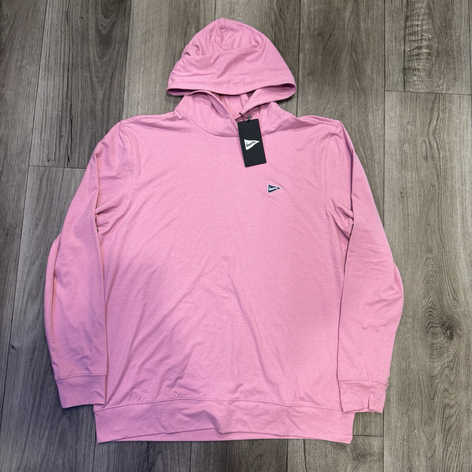 NWT Breezy Golf The Gimme Hoodie Petal Pink Men’s Sz L NEW