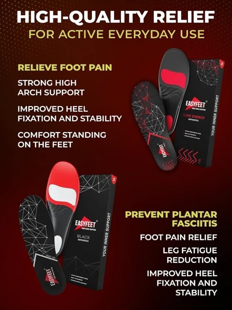 Premium Anti-Fatigue Shoe Insoles – Foot Pain Flat Feet Plantar Fasciitis…301