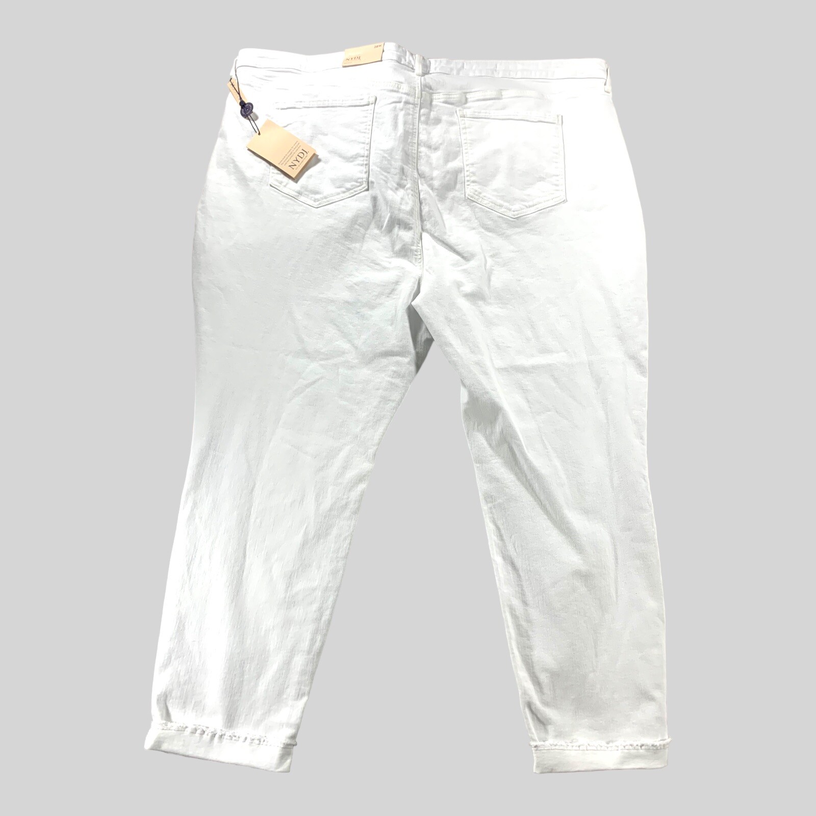 NYDJ Jeans Womens 28 (48×30) Ami Skinny Ankle Cuff Optic White NWT