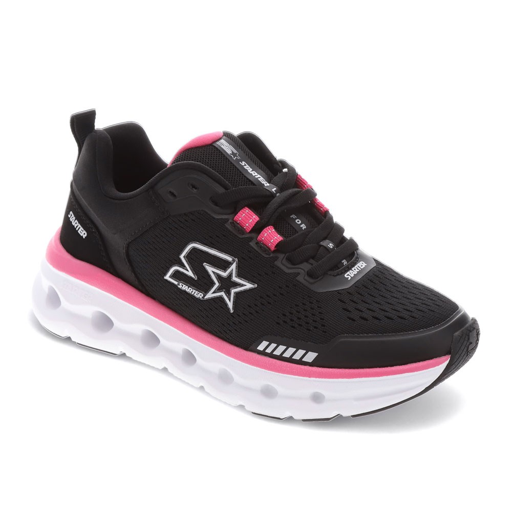 Starter Womens Bolt Synthetic Leather Casual Lace Up Sneaker Shoe