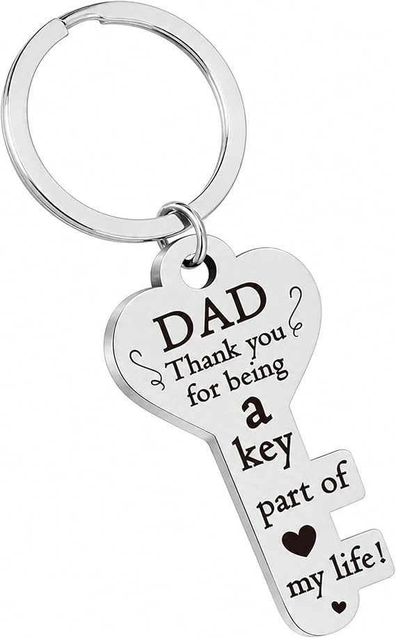 Funny Birthday Gift Ideas for Father’s Day and Anniversaries Key-Shaped Keychain