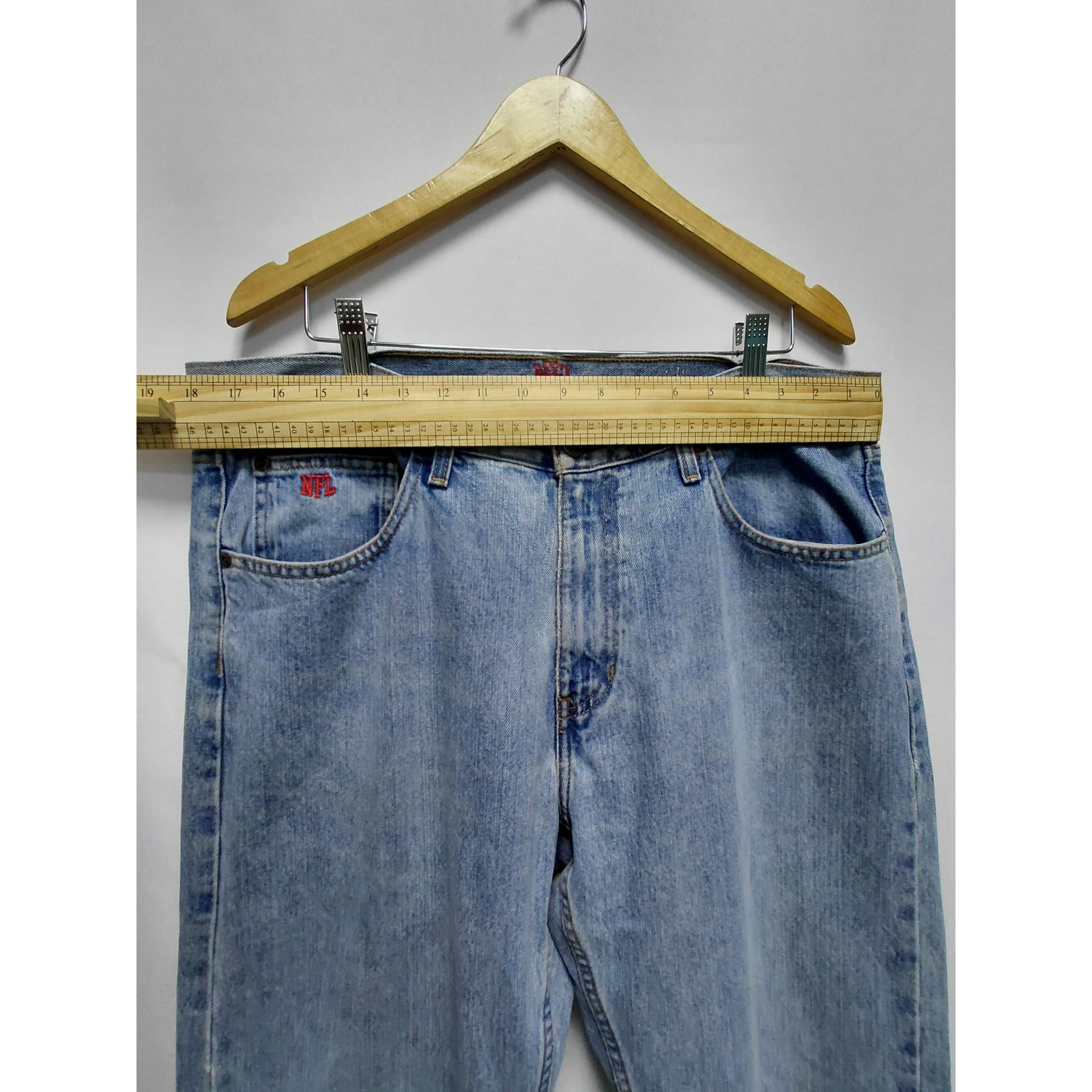 NFL Gridiron Classic Denim Jeans Light Wash Mid (10-12 in) Men Size 36×30