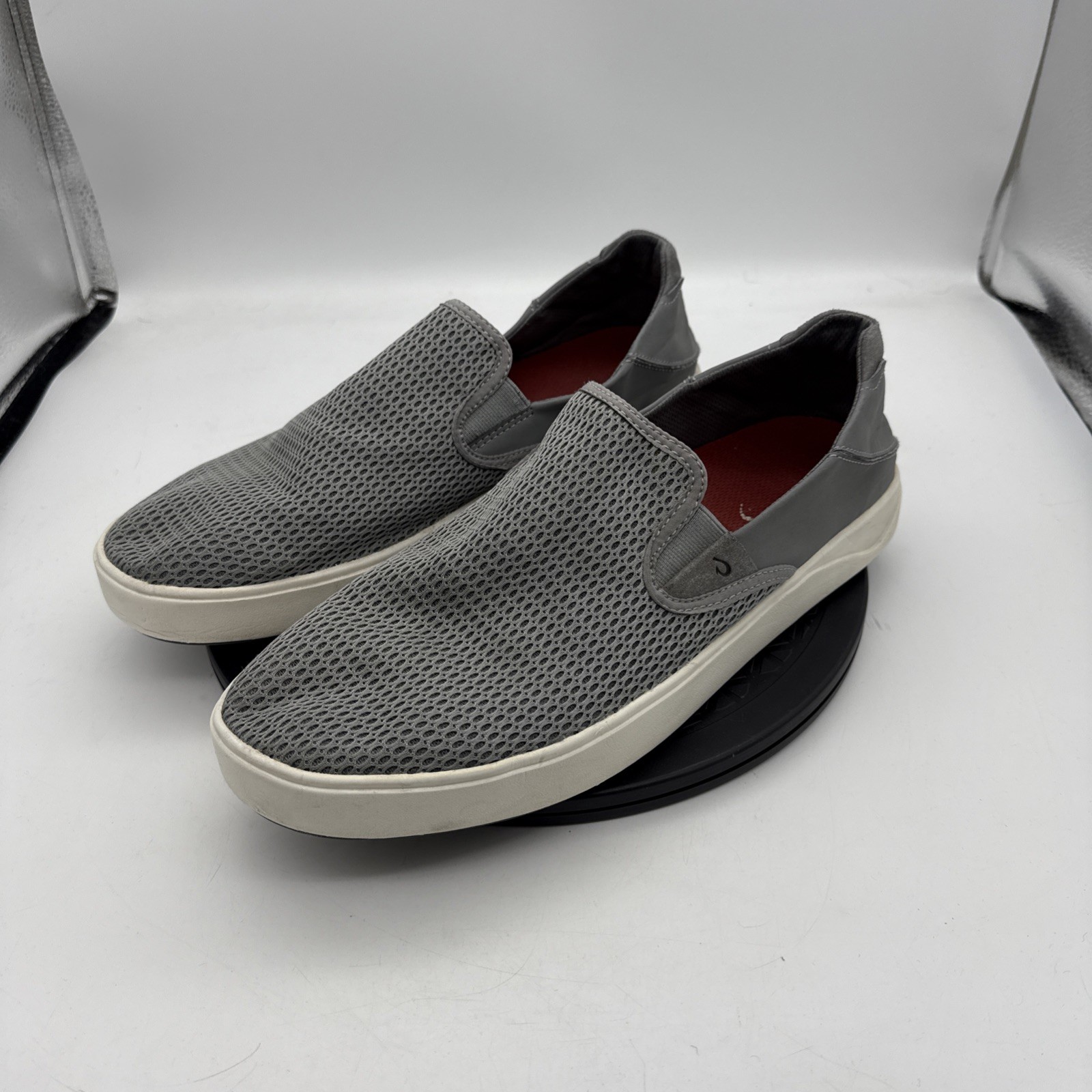 Men’s Olukai Lae’ahi Slip-on Shoes Size 13 Micro Mesh Shoes Gray Laeahi Casual
