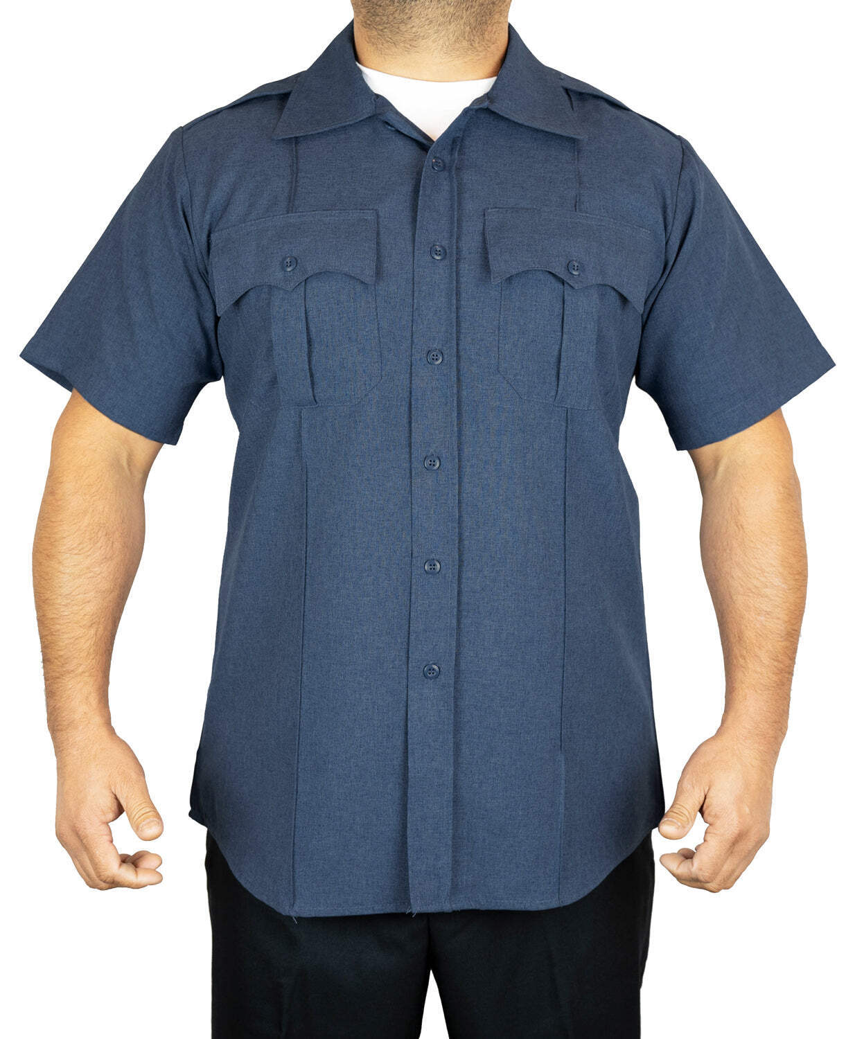 First Class 100% Polyester Short Sleeve Uniform Shirt
