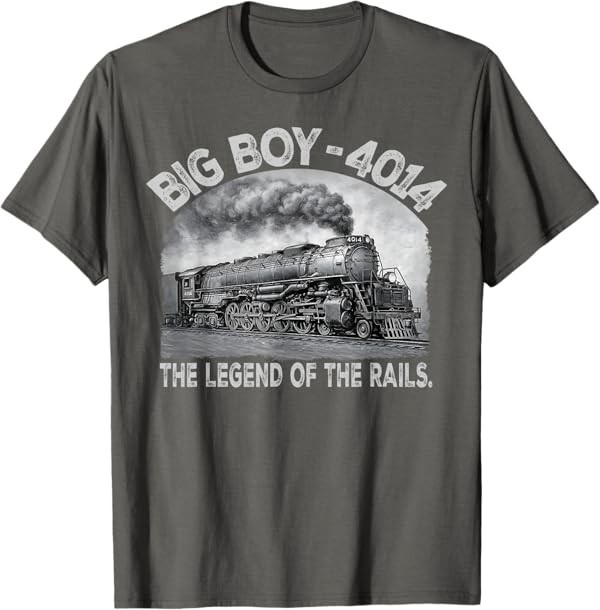 Big Boy 4014 Steam Engine Locomotive Train Vintage Railroad T-Shirt