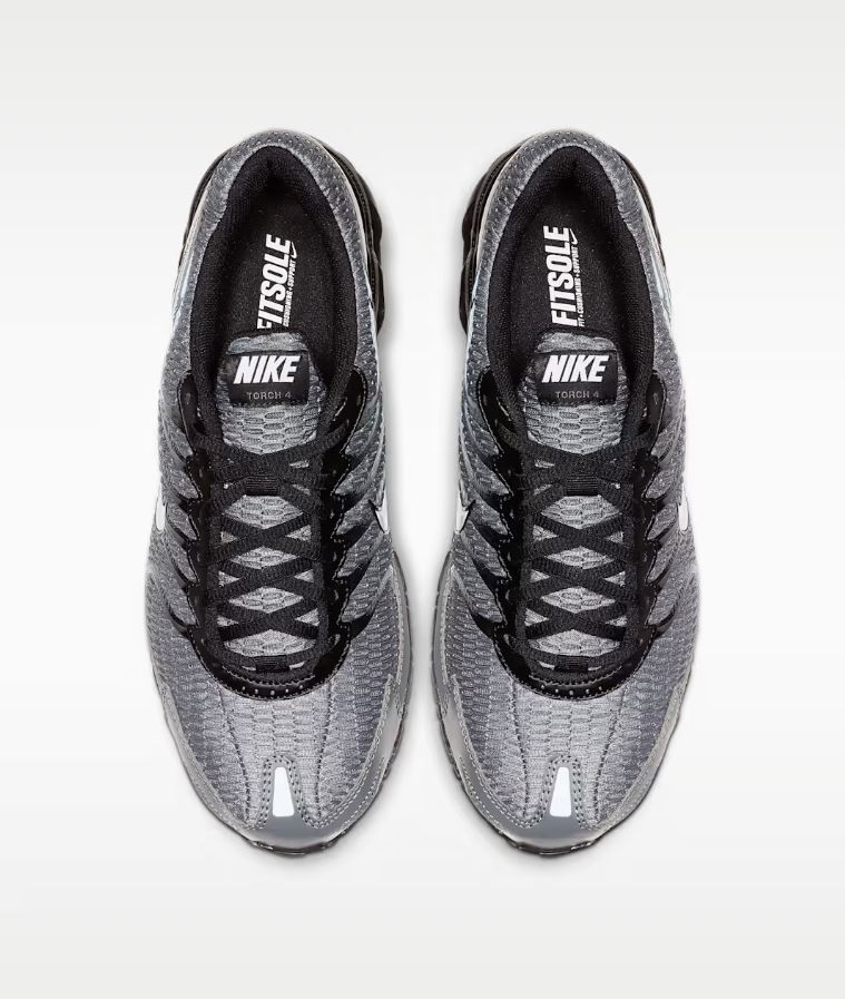 Nike Men’s Max Torch 4 343846-012 Grey Black Athletic Running Shoes