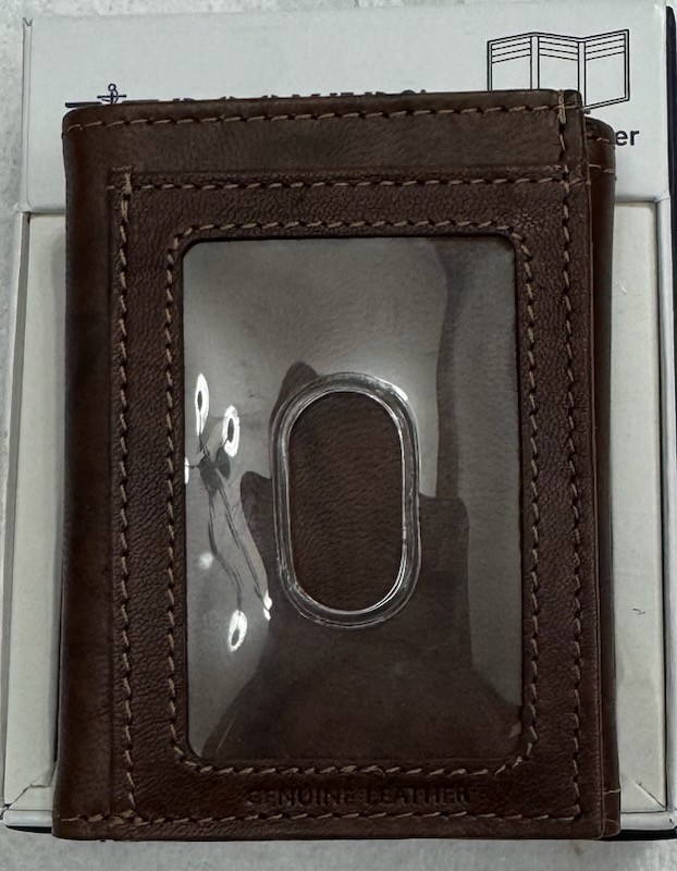 New Dockers Men’s Slim Z -Fold Wallet Brown Color $18.99