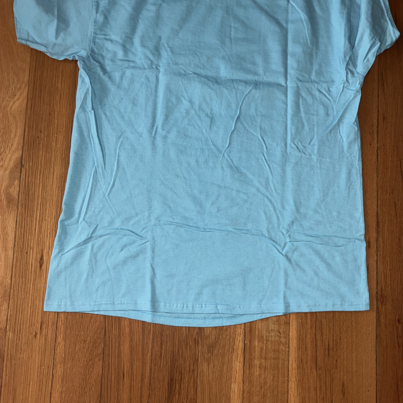 Adventure Time with Finn & Jake Men’s Blue Cartoon Graphic Tee T-Shirt Sz Large
