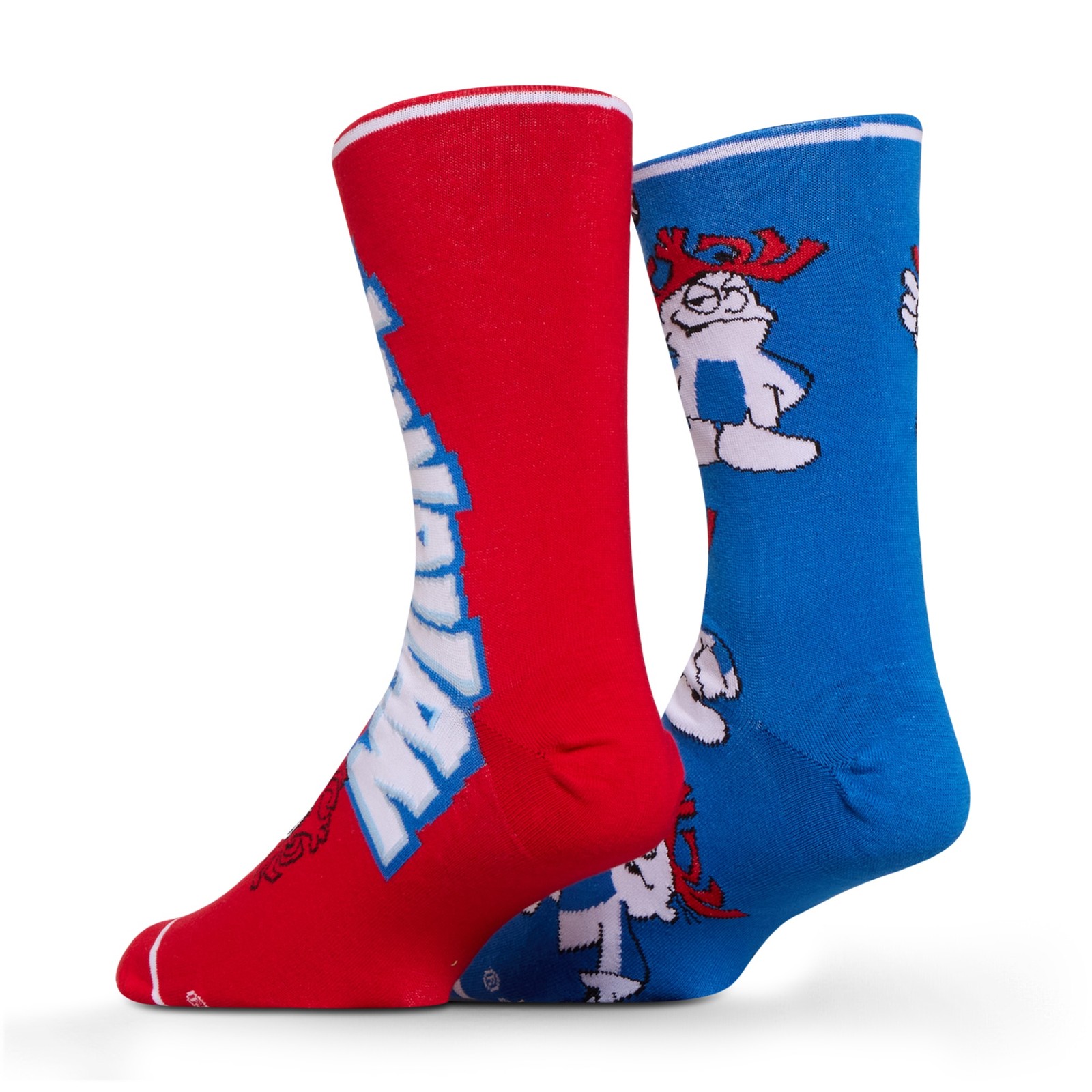 Odd Sox Haw-Blue Funny Novelty Socks Adult Large