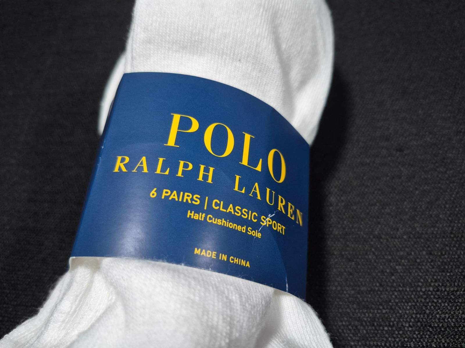 Polo Ralph Lauren Mens Quarter Cut Classic Sports Casual- Socks 6 pair SZ 6-12
