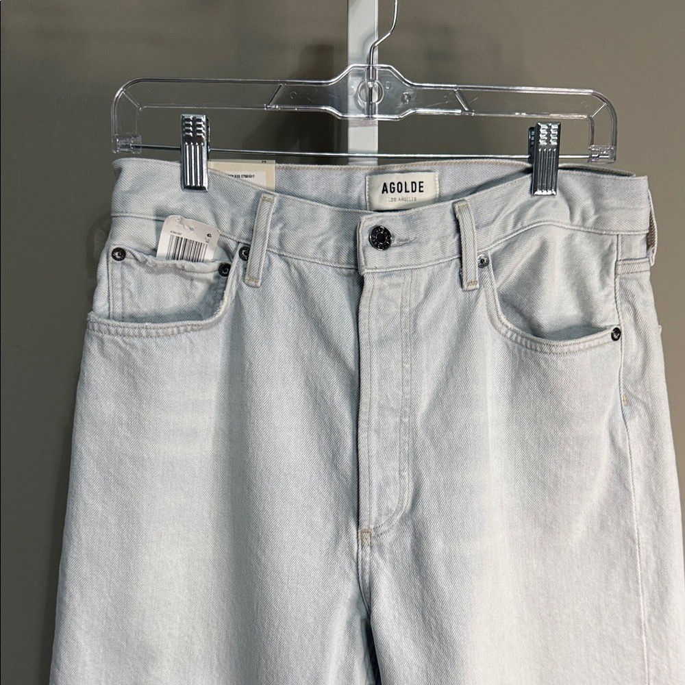 NWT AGOLDE 90’s Pinch Waist High Rise Straight Jean in Haze Size 29
