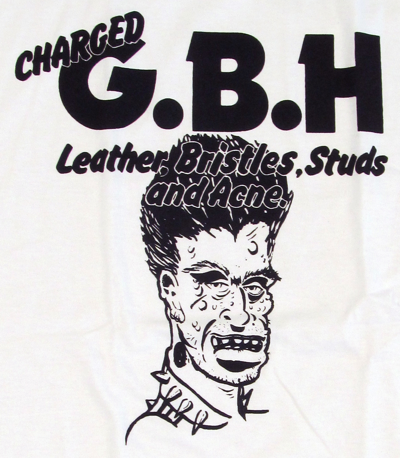 CHARGED GBH T-shirt G.B.H. Studs Punk Rock Tee Adult S,M,L,XL White New