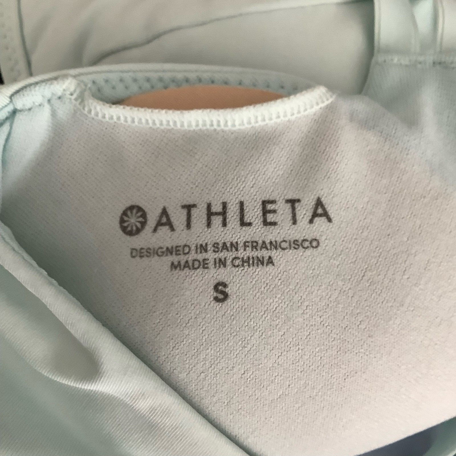 Athleta South Swell Tranquil Blue Bikini Strappy Top Small