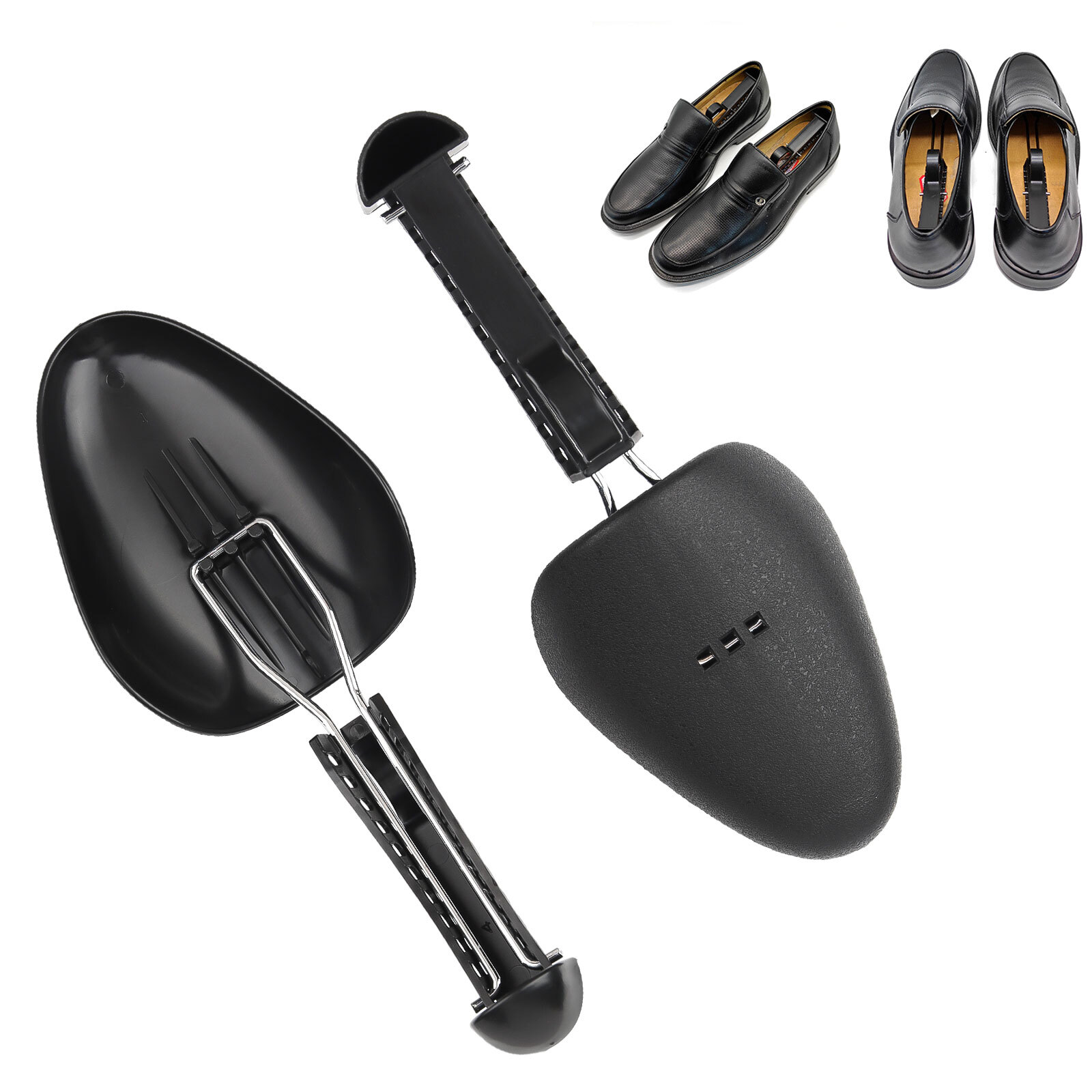 20 Pcs Men Adjustable Form Plastic Shoe Tree Shaper Keeper Boot Shoe Stretcher
