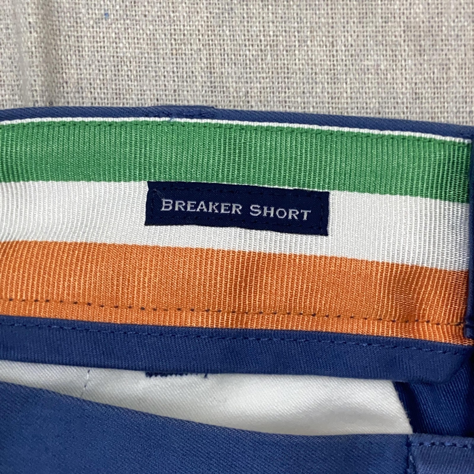 Vineyard Vines Breaker Shorts Mens Size 33 Blue Embroidered Clover Chino 9in