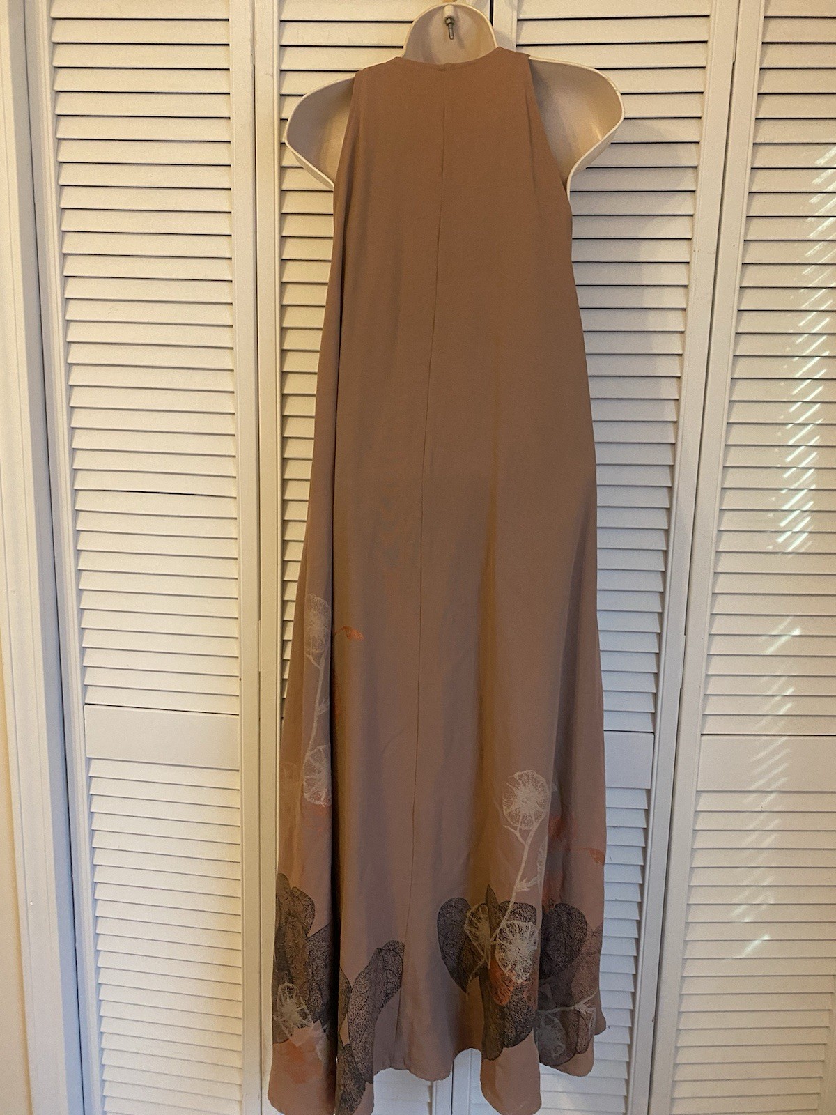 Womens Sleeveless Maxi Dress Abstract Layered Lagenlook Art Teacher Minimalist