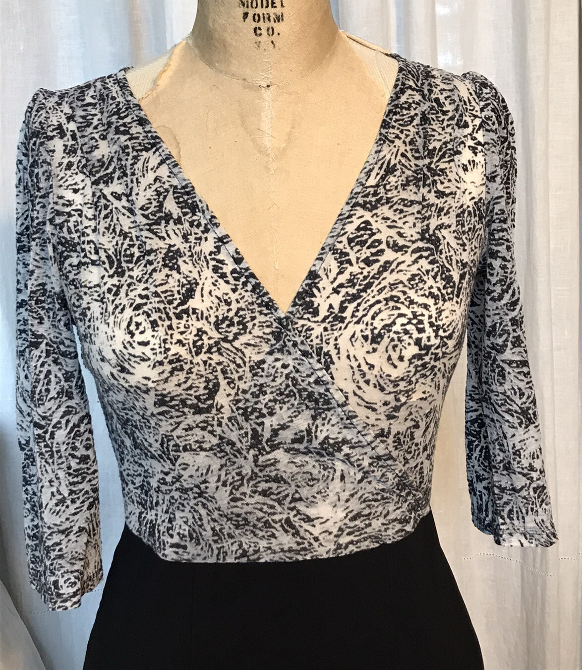 Express Womens Mesh Top Solid Skirt Dress Sz M pre-owned