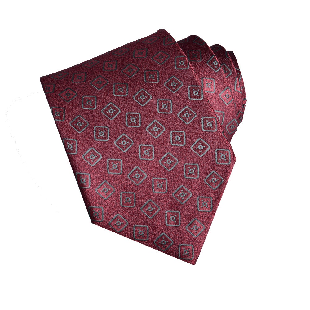 Classic Formal Business Men’s Tie 8cm Striped Jacquard Wedding Necktie with Box