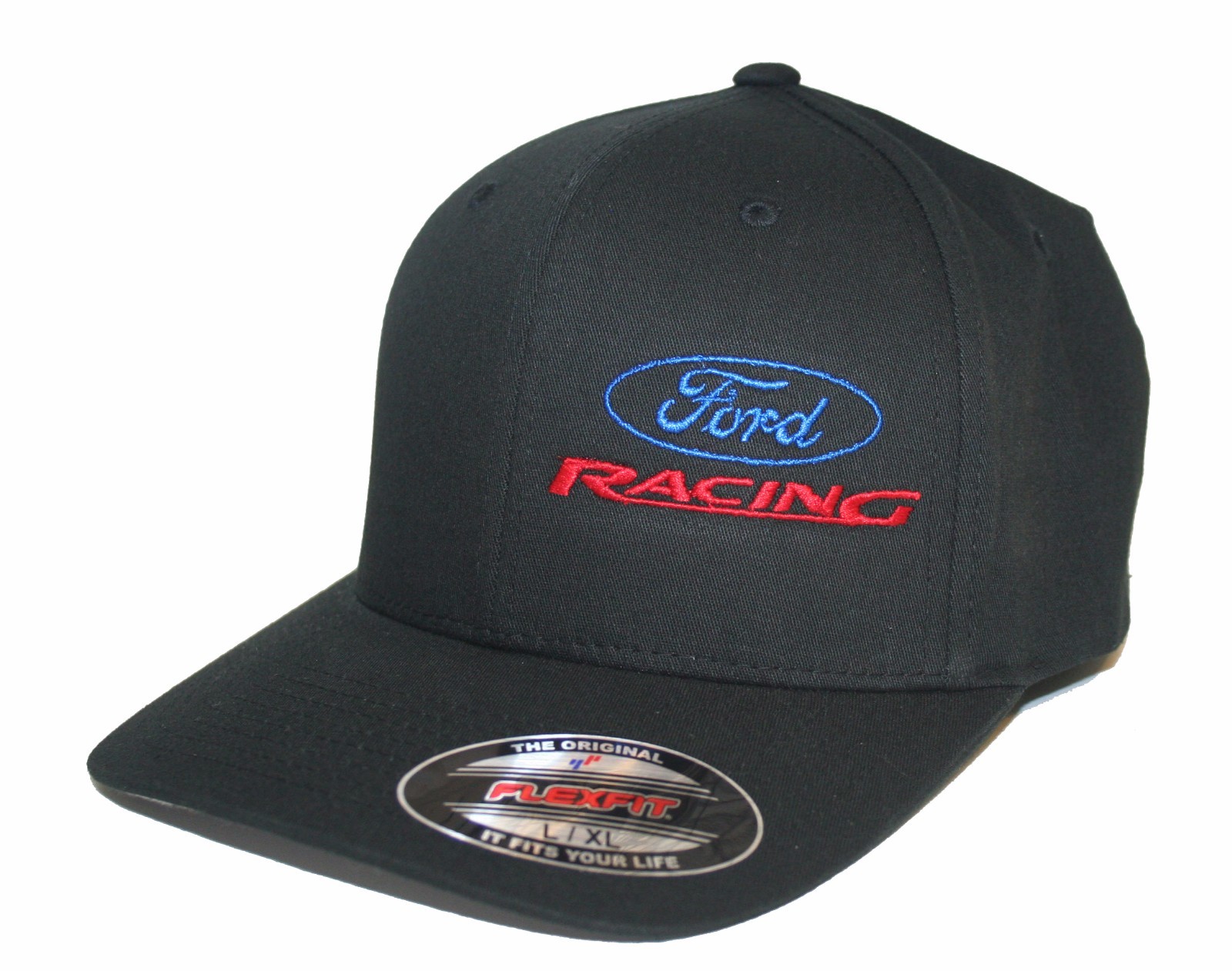 Ford Racing hat cap fitted flexfit curved bill S/M L/XL XL/XXL