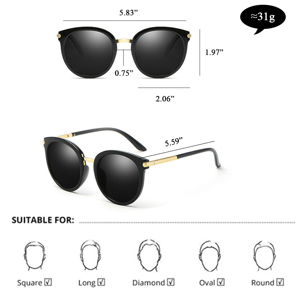 Women Polarized Sunglasses Retro Classic Cat Eyewear Driving Sport Outdoor NEW