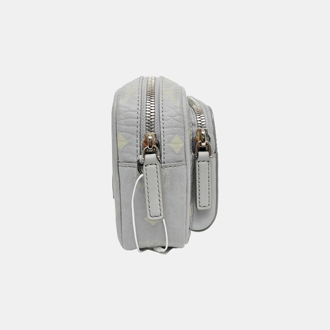 MCM Visetos Aren Monogram Print Trendy Nappa Leather Trim – Very Good #TH3TA1