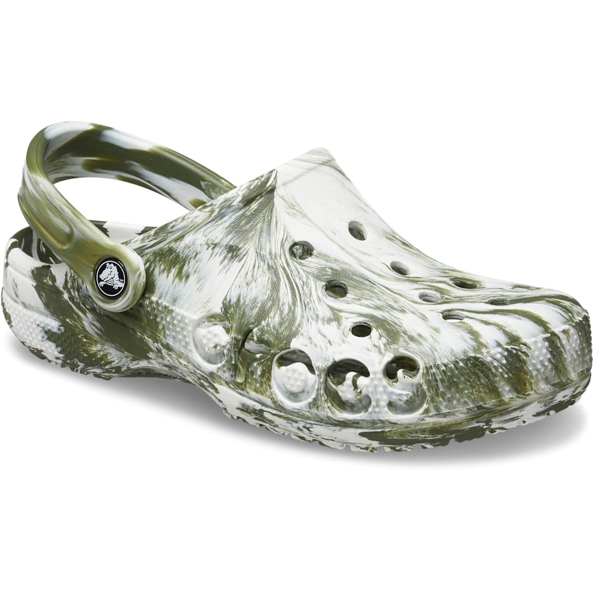 Crocs Baya Marbled Clog – Slip-On, Waterproof, Lightweight, Pivot Heel Strap