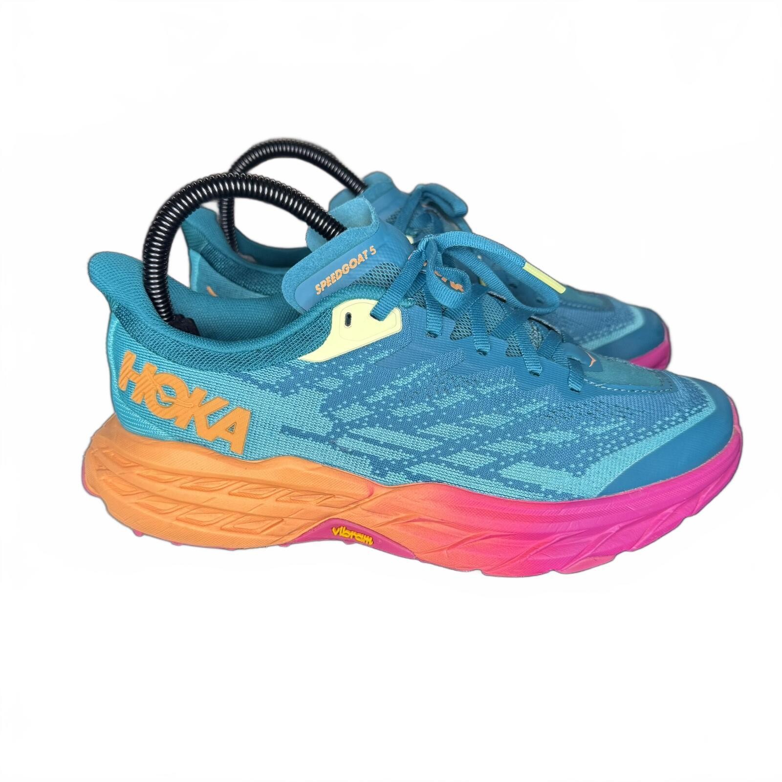 Hoka Women’s Speedgoat 5 Running Shoes Deep Lake Ceramic Sz 6