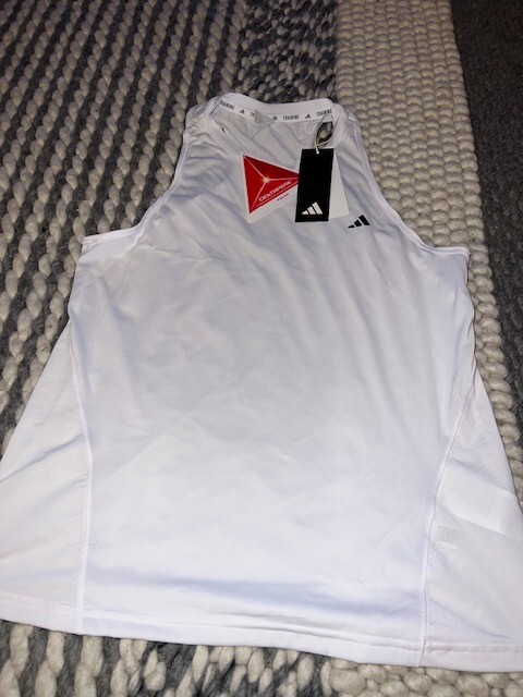 adidas Women’s Training Aeroready Tank Top White Sz XS-XL $35 NEW