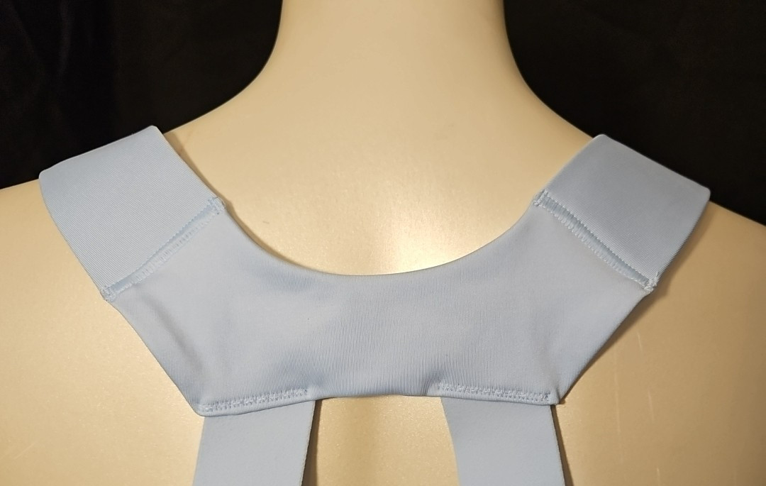 NWT Sports Bra All-in-Motion Active High Support Front-Zip Lt Blue Size 42D