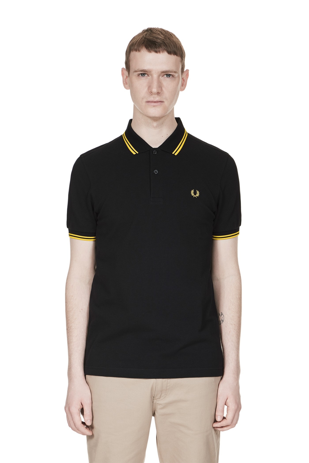 Fred Perry Men’s Cotton Polo Short Sleeve M3600 Slim Fit Pique Twin tipped M-2XL